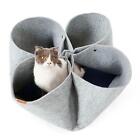 Cat Felt Tunnel Collapsible Cat Nest DIY Cat Play Mat for Rabbit Puppy Cat