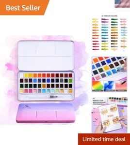 MeiLiang Watercolor Paint Set, 36 Standard Colors and 12 Glittery Colors in E... - Picture 1 of 10