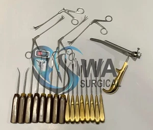 Face Lift Endoscopic Surgery Set German Steel Plastic Surgery Instruments, - Bild 1 von 4