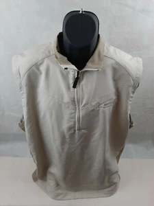 Nike Golf Mens Espn Pre-V 1/2 Zip Xl Vest Beige - Picture 1 of 7