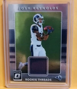 2017 OPTIC "ROOKIE THREADS" JOSH REYNOLDS CARD #32 - RC PLAYER WORN - LA RAMS - Bild 1 von 2