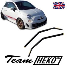 SET OF FRONT WIND DEFLECTORS for FIAT 500 / ABARTH 2007-up 2pcs