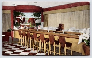 c1950s ~ Campbell House Suburban Hotel ~ Tack Room Bar ~ Lexington KY ~ Vintage Postkarte - Bild 1 von 2