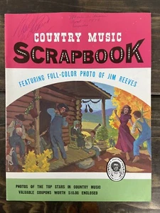 Hank Williams Signed Program Country Music Scrapbook Pamphlet 1973 - Picture 1 of 8
