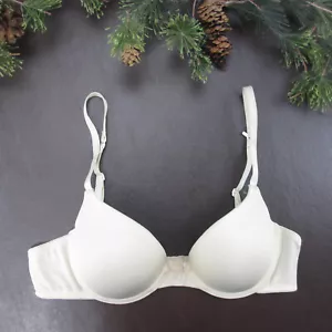 So Bra Size 36A Yellow Padded Underwire Adjustable Clasp Back - Picture 1 of 10