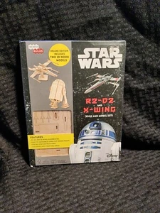 STAR WARS R2-D2 And X-wing Collectible 3D Wood Model Puzzle *NEW IN BOX* DISNEY - Picture 1 of 4