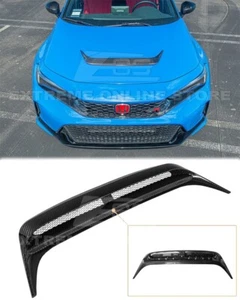 CARBON FIBER Front Performance Hood Vent For 23-Up Honda Civic Type-R FL5 Insert - Picture 1 of 20