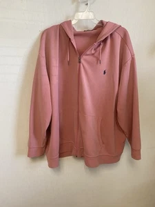 Polo Ralph Lauren Women's Zip Up Hoodie Pink 4XB 4TG - Picture 1 of 13
