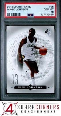 2014 SP AUTHENTIC #35 MAGIC JOHNSON HOF PSA 10 - Image 1 of 2