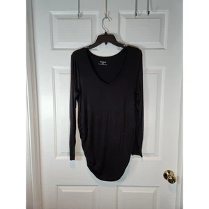 Women's sz M Maternity Black Long Sleeved Shirt by Motherhood Maternity - Picture 1 of 7