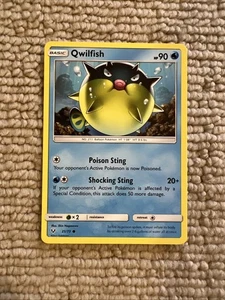 Qwilfish 21/73 Shining Legends Regular -Pokemon Card - Picture 1 of 1