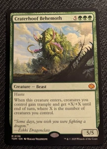 MTG Tarkir: Dragonstorm Craterhoof Behemoth MYTHIC M/NM Pack Fresh - Picture 1 of 2