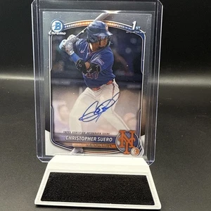 2025 Bowman Chrome Prospect Autographs Christopher Suero 1st Auto New York Mets - Bild 1 von 2