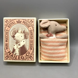 Maileg Sleepy Wakey Mouse in Box Mini Matches 16-1712-01 - Picture 1 of 11
