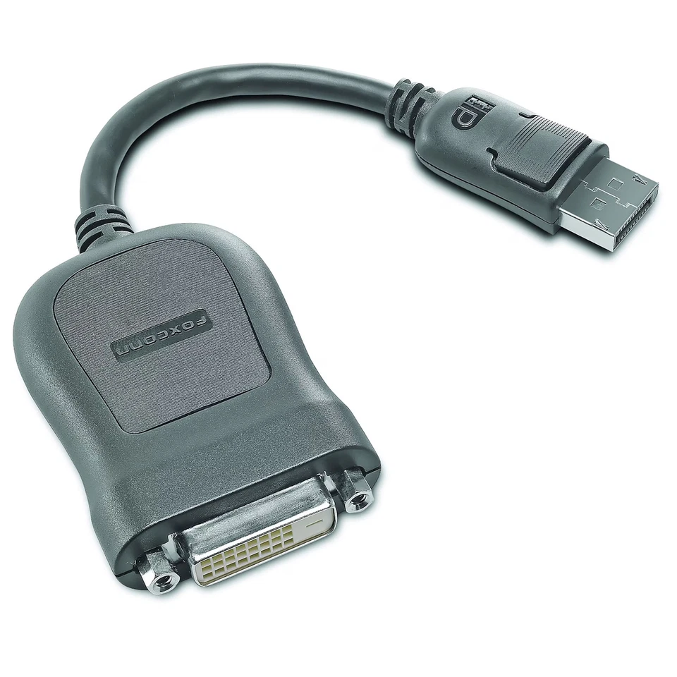 Lenovo DisplayPort auf DVI - Video Adapter | Schwarz Neu - Bild 1 von 1
