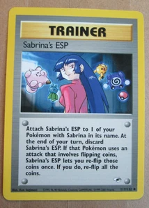 Sabrina's ESP - 117/132 - Uncommon WOTC TCG - Gym Heroes Pokemon Karte - Bild 1 von 10