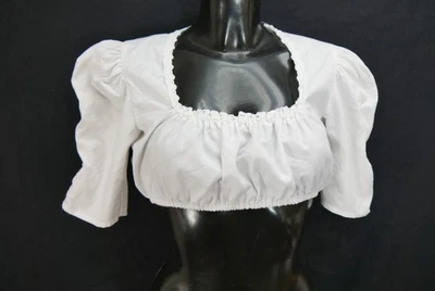 Gr.36 Dirndlbluse weiß Bluse für Dirndl Chiemseer Baumwollmischung Spitze B11380 - Bild 1 von 4
