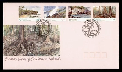 DR WHO 1993 ISLA DE NAVIDAD AUSTRALIA FDC VISTAS PANORÁMICAS CACHÉ COMBO $1. M61419 Foto 1 de 2