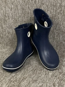 Crocs Jaunt Shorty Stiefel Gummistiefel Regen Schlamm dunkelblau Größe Damen UK 8 US 10 - Bild 1 von 17