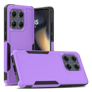 Funda rígida de doble capa para Motorola Edge (2025) Defender híbrida de lujo - Imagen 1 de 24