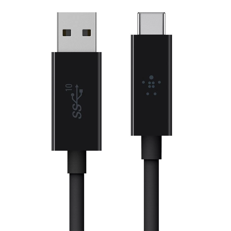 Belkin USB 3.1 USB-C TO USB A (3.1) USB-A - USB-C, 0.9m, 0.9 m, F2CU029BT1M-BLK  - Image 1 of 4
