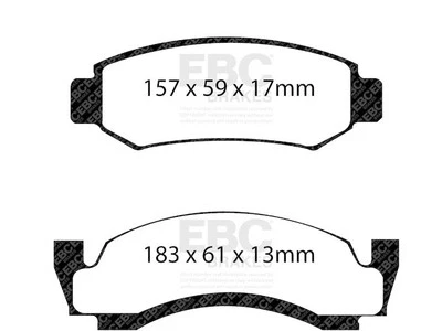 Juego de pastillas de freno delanteras para Ford Bronco 1989-1993 1990 1991 1992 WQ938YW Foto 1 de 4
