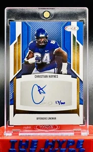 /100 Christian Haynes AUTO GOLD 2024 Sage High Series Seattle Seahawks Rookie - Picture 1 of 2