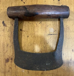 ¿Sueco antiguo? Picadora de hierbas para alimentos de cocina de hierro y madera forjados pesados - Imagen 1 de 4