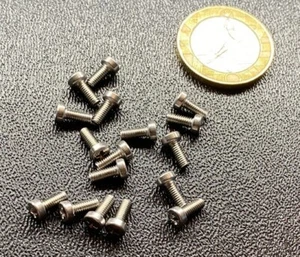 Tornillo de máquina Phillips cabeza de queso inoxidable 18-8 M2,5 x 0,45 x 6 mm Lg., 50 piezas - Imagen 1 de 14