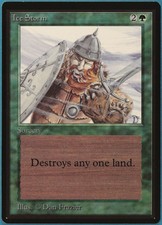 Ice Storm Beta MINT Green Uncommon MAGIC GATHERING CARD (ID# 235985) ABUGames