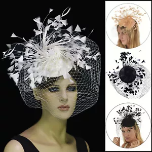 Spring Racing Race Party Melbourne Cup Feather Headband Hairband Clip Fascinator - Bild 1 von 39