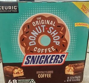 KEURIG THE ORIGINAL DONUT SHOP COFFEE SNICKERS FLAVOR 48 K-CUP PODS VALUE PACK