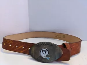 Vintage Oakland Raiders Belt With Buckle Lee 1978 NFL Properties Size 28 - 30 - Picture 1 of 9