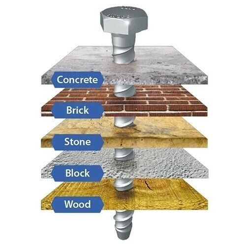 M6 M8 M10 M12 M16 TESTA ESAGONALE MULTI FIX TUONO CALCESTRUZZO BULLONI VITE ANCORAGGIO FISSAGGI - Immagine 1 di 1
