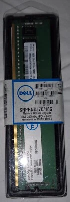 DELL 16GB (1X16GB) 2RX8 PC4-2400T SERVER MEMORY SNPHNDJ7C/16G (7PCs) - Image 1 of 4