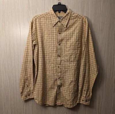 Camisa a Cuadros The Territory Ahead Manga Larga Abotonada Para Hombre Talla M Amarillo Arco Iris  Foto 1 de 4