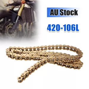 420 106L 106 Links Drive Chain For 50cc 90cc 110cc 125cc DIRT PIT PRO BIKE ATV y - Picture 1 of 8