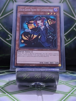 RA01-EN005 Tour Guide From The Underworld Secret Rare 1st Edition YuGiOh Card — 第 1/2 张图片