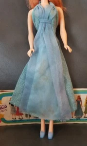 Vintage 1977 Barbie Superstar Best Buy #9626 Blue Shimmer DRESS & SHOES - Picture 1 of 11