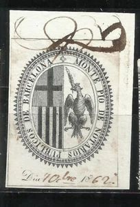 Q525B-SPAIN REVENUE FISCAL ILUSTRE COLEGIO NOTARIAL DE BARCELONA MONTEPIO NOTARI - Imagen 1 de 1