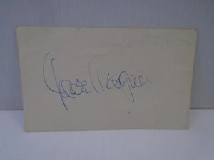 GOWER CHAMPION DANCER ORIGINAL SIGNED AUTO AUTOGRAPH INDEX CARD FREE SHIPPING iH - Picture 1 of 2