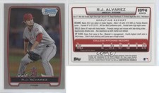2012 Bowman Draft Chrome Draft Picks Refractors RJ Alvarez #BDPP46