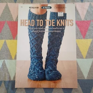PATONS KNITTING BOOK 113 - HEAD TO TOE KNITS - SCARVES - BEANIES - SOCKS -AS NEW - Picture 1 of 2