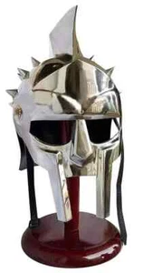 Gladiator Armor Helm Film Replik Kreuzritterhelm 18 Gauge Stahl mit Ständer - Bild 1 von 11