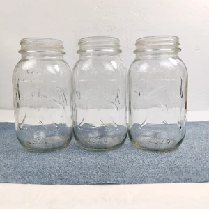 Lot of 3 Mason quart jar Bicentennial 1776-1976 (NO LIDS) - Picture 1 of 7