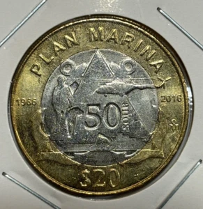 2016 Mexico 20 Pesos Plan Marina Coin - Bild 1 von 3