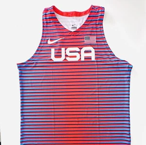 Size L - Nike Pro Elite Team USA Track & Field Singlet Top AO8672-602 - Picture 1 of 3
