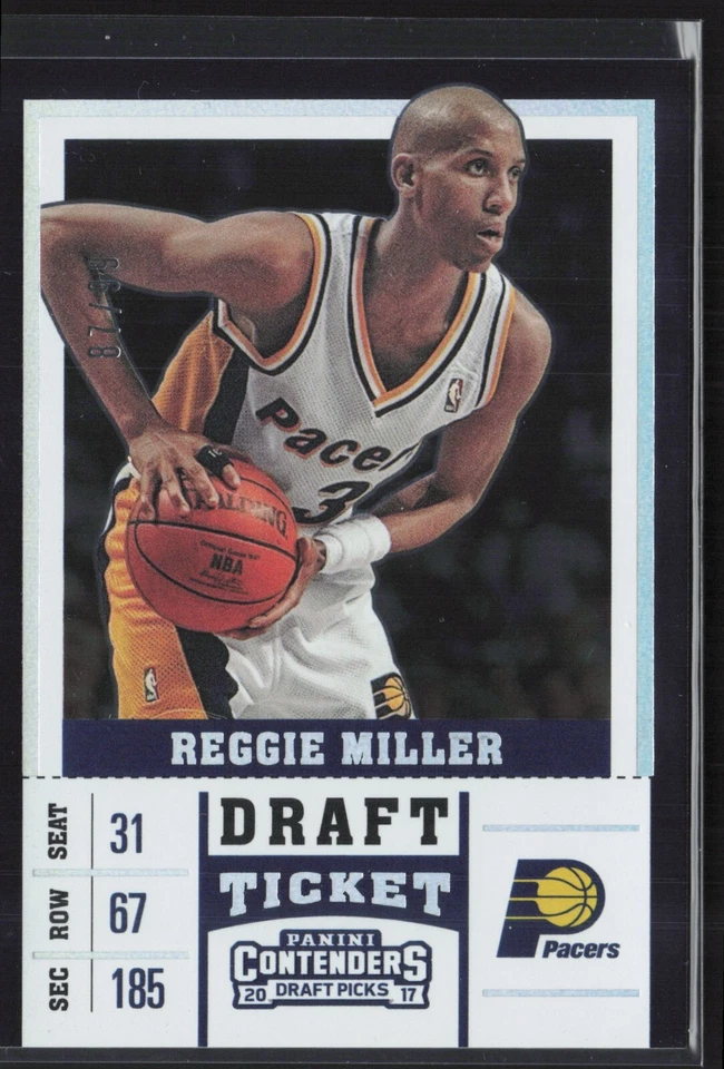 2017-18 Panini Contenders Draft Picks Season Ticket /99 Reggie Miller #41 HOF - Image 1 of 2
