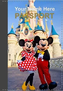 Disney Passport holder B Mickey & Minnie Mouse personalised Holiday FREE POSTAGE - Picture 1 of 5