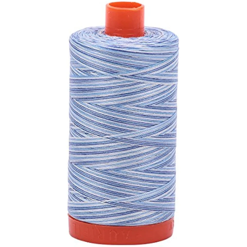 Aurifil Mako Cotton Embroidery Thread 50wt 1422yds Variegated - Image 1 of 1